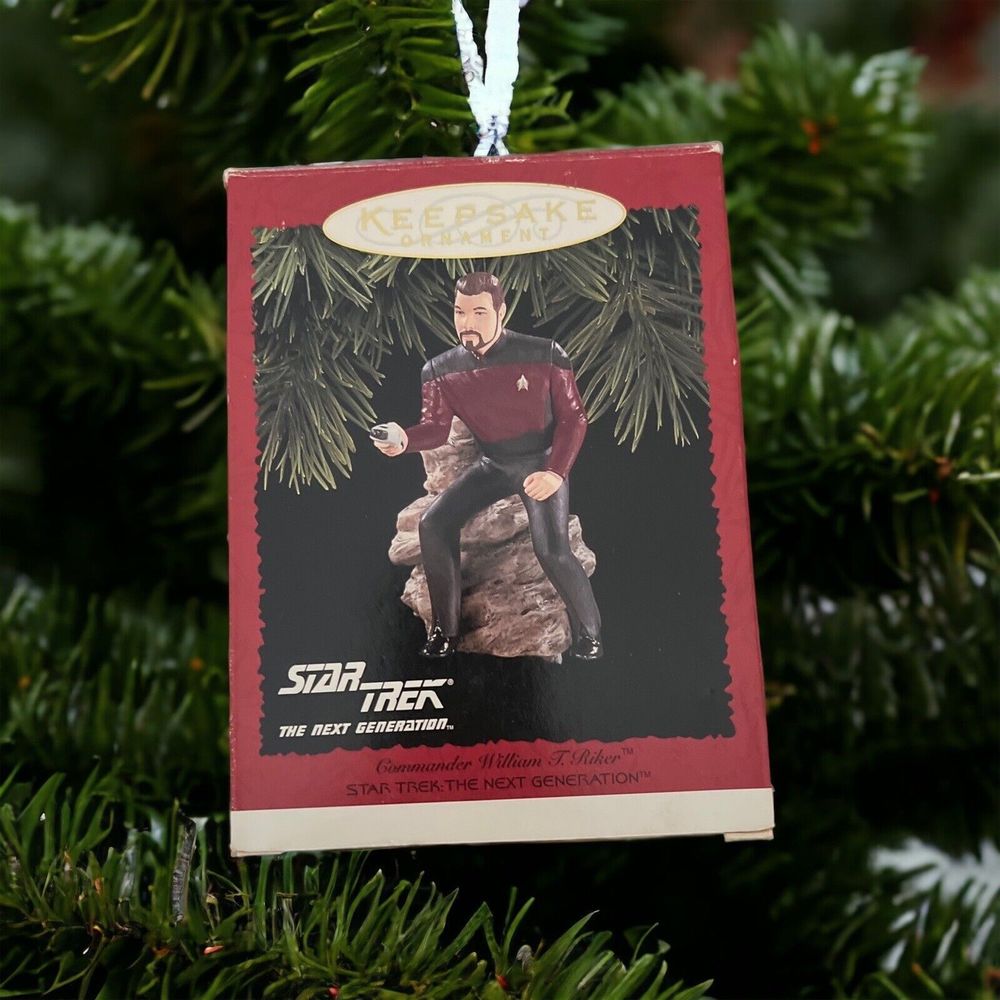 1996 Hallmark Ornament Star Trek Next Generation Commander William T. Riker Rare
